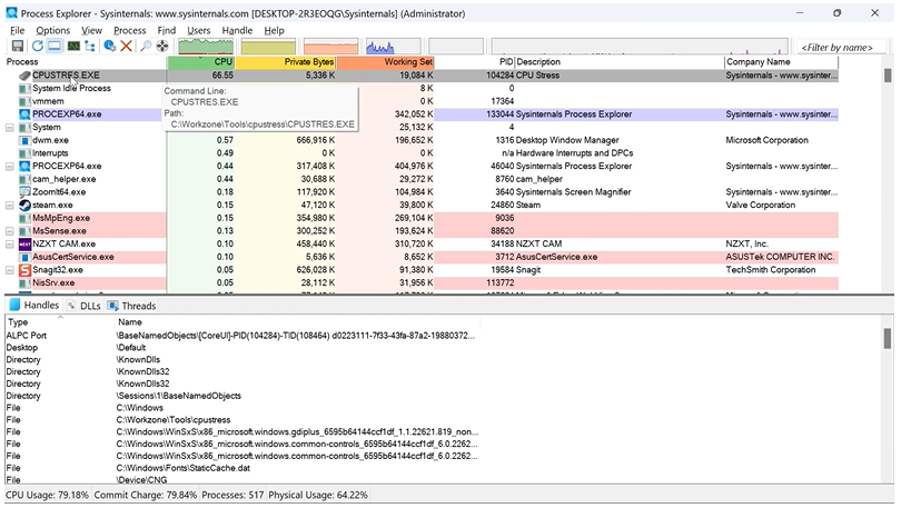 进阶的Windows进程管理-Process Explorer